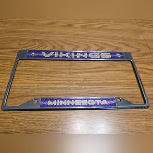 NFL Minnesota Vikings Purple and Gold License Plate Frame